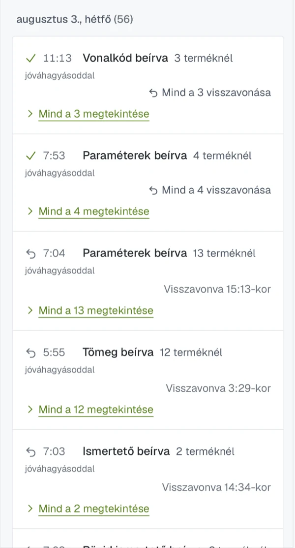Daily to-dos, the per-check trust ladder, and the log with undoable entries on a phone