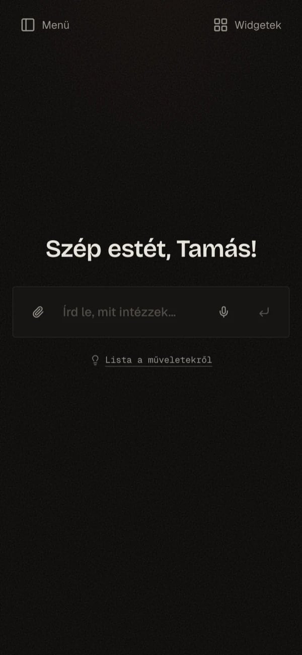 A folyamat mobilon: üres asszisztens, előnézeti kártya, kiállított és NAV-nak jelentett számla